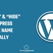 Find-hide-WordPress-theme-name