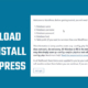 Download and install WordPress to Host