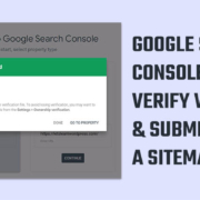 Google Search Console verification and submission of a Sitemap