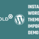 Install the Best WordPress theme and import its demo