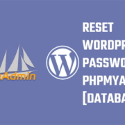 PHPMyAdmin: How to change the WordPress admin password via the database?