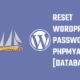 PHPMyAdmin: How to change the WordPress admin password via the database?