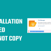 WordPress error - installation failed cannot copy file