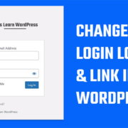 WordPress login page: Change the default WP logo and link