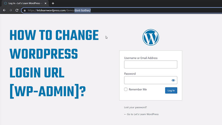 How to change WordPress login URL