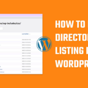How to disable directory listing in WordPress