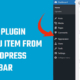 hide Plugin menu item from WordPress sidebar