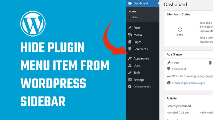 hide Plugin menu item from WordPress sidebar