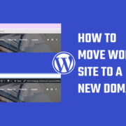 move WordPress site to new domain