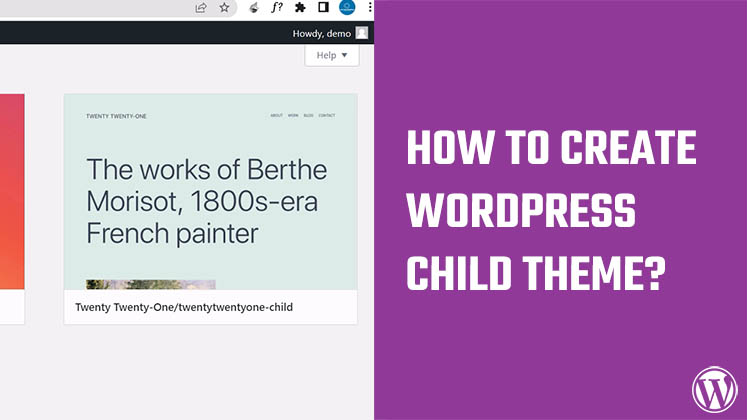 create a child theme for your WordPress website