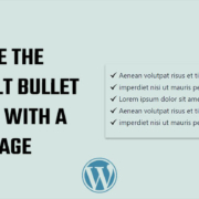 Change the default Bullet Points with a PNG