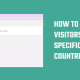 How to block visitors from specific country