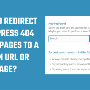 How to redirect WordPress 404 error pages to a custom URL or Homepage