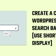Create a custom WordPress search bar