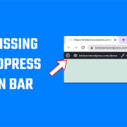 Fix missing WordPress admin bar