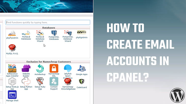 create email accounts in cPanel