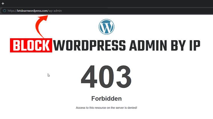 Block WordPress Admin by IP