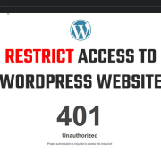 Password Protect your WordPress website