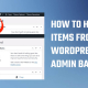 hide items from the top admin bar