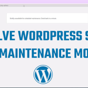 Fix Maintenance Mode WordPress