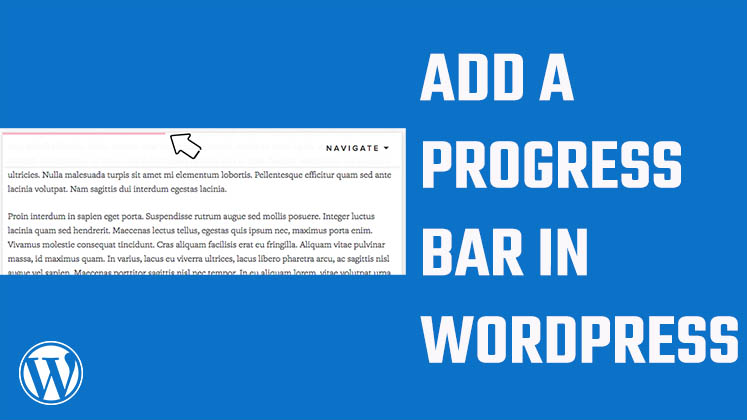 Add a reading progress bar in WordPress