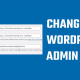 Change Admin Email WordPress