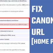 Fix Canonical URL