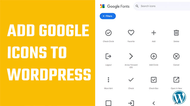 Add Google icons to your website