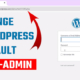 Change the default WordPress login page