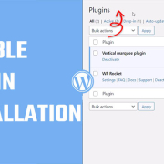 Disable WP plugin installation