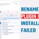 Renamed plugins folder using File Manager plugin. Installation Failed: Could not create Directory