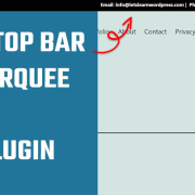 Top Bar and marquee text