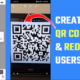 Create a QR code that redirects users