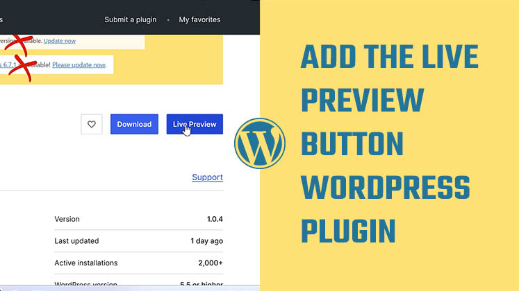 Live Preview WordPress Plugin