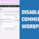 Disable Spam Comments WP