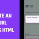 create an SMS URL using HTML